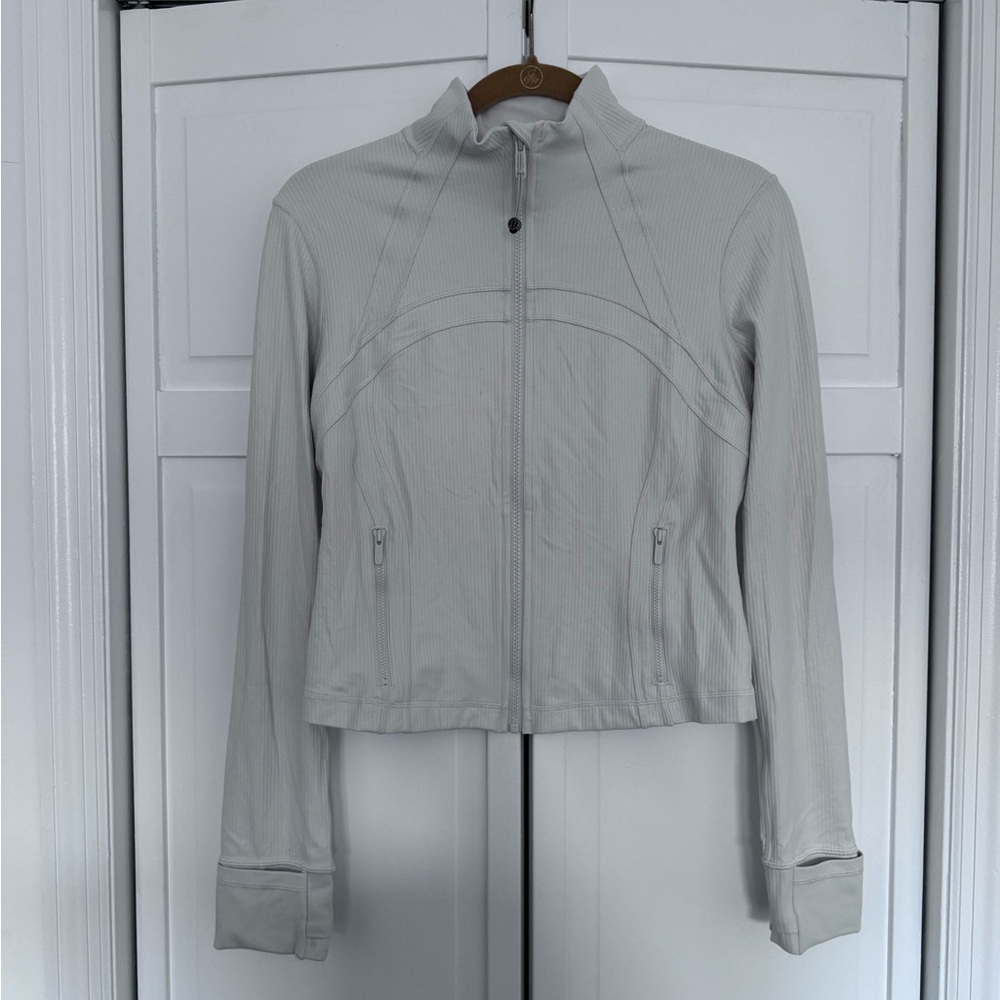 Lululemon Cropped Define Jacket in Bone Shimmer